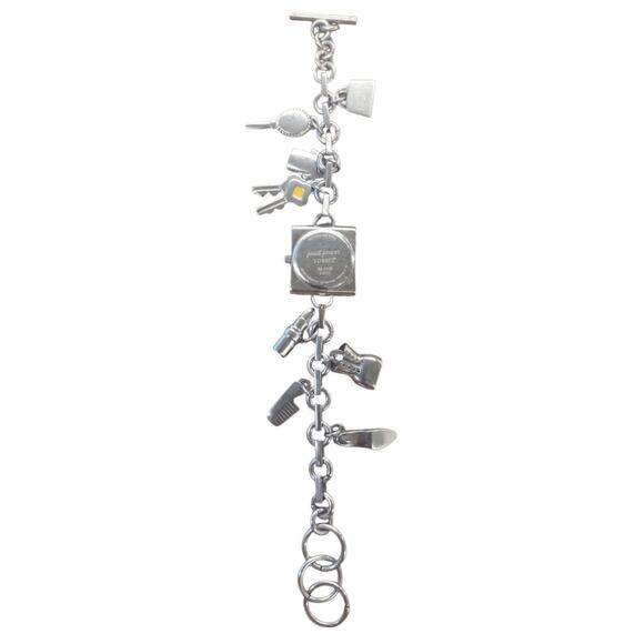 Fossil F2 ES-9508 Stainless Steel Charm Bracelet Women's Watch With Battery - Picture 5 of 6